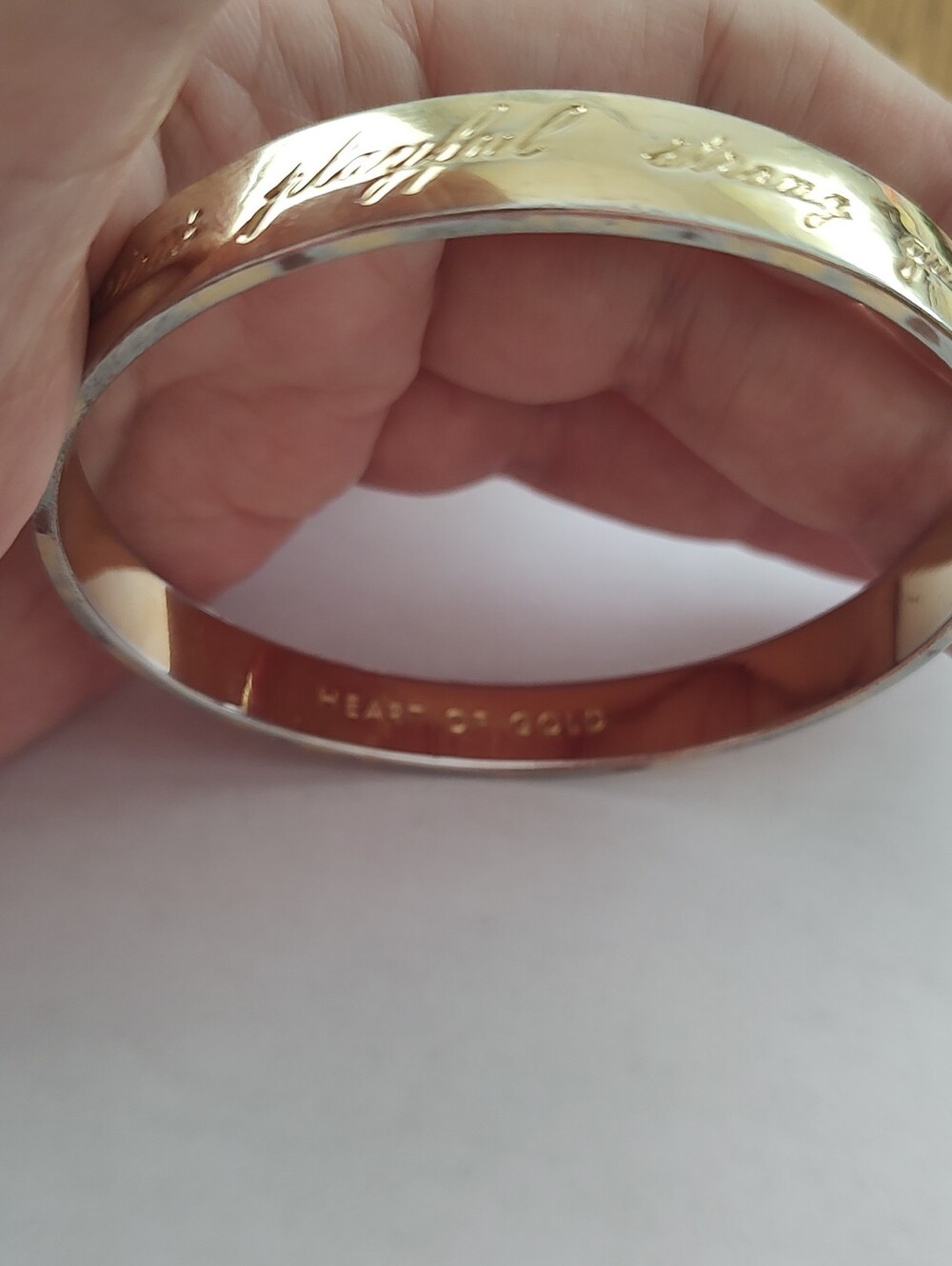 Kate Spade "Heart Of Gold" Idiom Bangle
